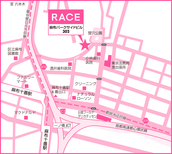 レイスの地図（麻布パークサイドビル）